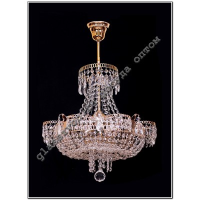 Lamp "Crystal Chamomile" 4 lamps with suspension