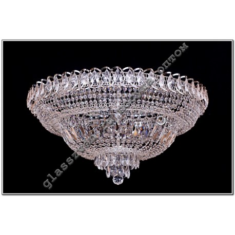 Lamp "Crystal Waterfall" diam. 600 mm with mirror 