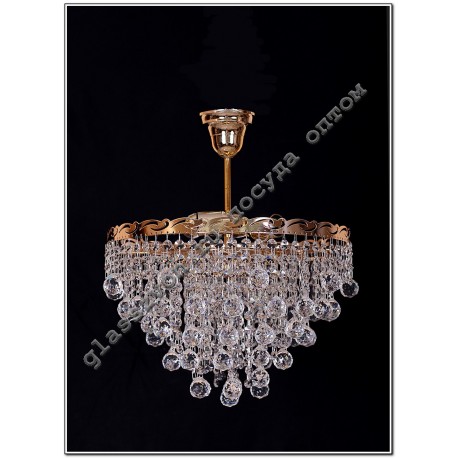 Crystal drop lamp 3 lights 30 cone or 30 ball