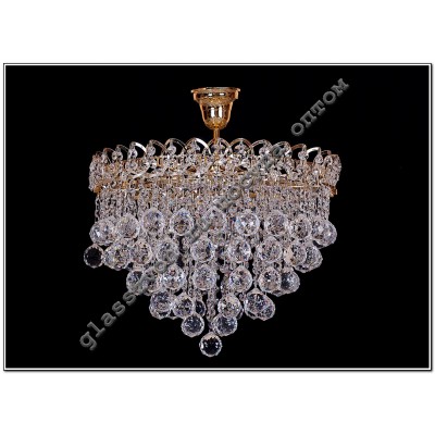Crystal Chandelier 5 lamps petal cone 40 or ball 40 