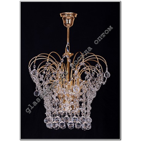 Lamp Crystal Cascade 3 lamps CROWN 
