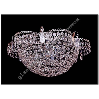 Chandelier Crystal 1 lamp Grid with mirror 