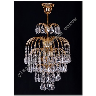 Crystal Spray Lamp with 3-tube suspension Dubic 