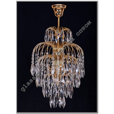 Crystal Spray Lamp with 3 lamp suspension Perot 