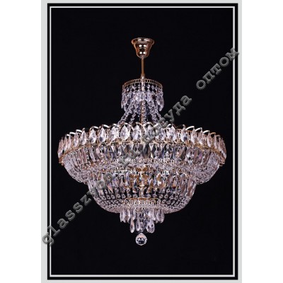 The lamp "Crystal Waterfall" dia. 450 mm with suspension 